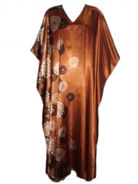 Spheroid Floral Print Caftan, Plus Size, Style#Caf-59