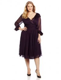 Jessica Howard Women's Plus-Size 3/4 Sleeve Ruched Waist Dress Jessica Howard Women's Plus-Size 3/4 Sleeve Ruched Waist Dress