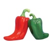 Westland Giftware Mwah Magnetic Chili Peppers Salt and Pepper Shaker Set, 3-1/2-Inch