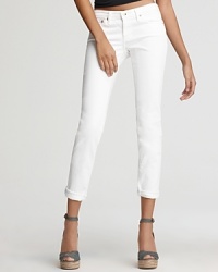 AG Adriano Goldschmied Jeans - The Stilt Cigarette Leg Jeans in Optic White AG Adriano Goldschmied Jeans - The Stilt Cigarette Leg Jeans in Optic White