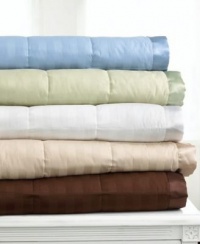 Charter Club Damask Stripe Chocolate Brown TWIN Down Alternative Blanket Charter Club Damask Stripe Chocolate Brown TWIN Down Alternative Blanket
