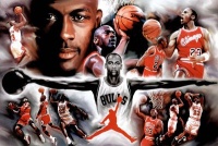 (24x36) Michael Jordan Wings Collage Vintage Sports Poster Print (24x36) Michael Jordan Wings Collage Vintage Sports Poster Print