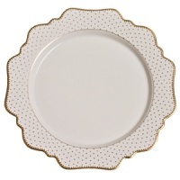 Defined by graceful silhouettes and subtle polka-dot details in hand-painted gold, this porcelain whiteware from Anna Weatherly adds a charming element to the table. Pair with more lavish pieces from Anna's assortment, or more simple accessories for an understated elegance. Defined by graceful silhouettes and subtle polka-dot details in hand-painted gold, this porcelain whiteware from Anna Weatherly adds a charming element to the table. Pair with more lavish pieces from Anna's assortment, or more simple accessories for an understated elegance.
