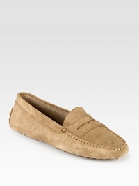 Suede with tonal stitching and rubber dotted sole. Leather lining Rubber dotted sole Made in ItalyOUR FIT MODEL RECOMMENDS ordering true size.. Suede with tonal stitching and rubber dotted sole. Leather lining Rubber dotted sole Made in ItalyOUR FIT MODEL RECOMMENDS ordering true size..