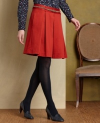 Add a crisp touch to any ensemble with Tommy Hilfiger's pleated skirt. Pair it with a button-down shirt and tights to take it from day to night. Add a crisp touch to any ensemble with Tommy Hilfiger's pleated skirt. Pair it with a button-down shirt and tights to take it from day to night.