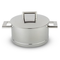 John Pawson for Demeyere 3.2-qt. casserole with helper handles. Exclusively at Bloomingdale's. Designer John Pawson's exceptional line of cookware combines functional sophistication, the highest design values and a seamless union of form and function. With 7 ply bonded construction and patented InductoSeal base for optimal distribution. Ideal for induction cooking John Pawson for Demeyere 3.2-qt. casserole with helper handles. Exclusively at Bloomingdale's. Designer John Pawson's exceptional line of cookware combines functional sophistication, the highest design values and a seamless union of form and function. With 7 ply bonded construction and patented InductoSeal base for optimal distribution. Ideal for induction cooking