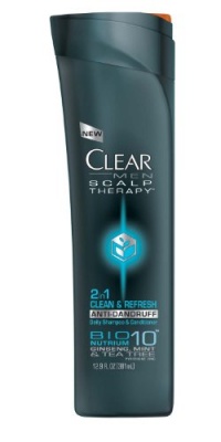 CLEAR MEN SCALP THERAPY 2 in 1 AntiDandruff Shampoo and Conditioner, Clean & Refresh, 12.9 Fluid Ounce CLEAR MEN SCALP THERAPY 2 in 1 AntiDandruff Shampoo and Conditioner, Clean & Refresh, 12.9 Fluid Ounce