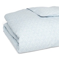 Delicate, light blue floral vines wind across this soft percale cotton duvet from JR by John Robshaw. Mix and match prints among the bedding collections for a globally inspired, layered look. Delicate, light blue floral vines wind across this soft percale cotton duvet from JR by John Robshaw. Mix and match prints among the bedding collections for a globally inspired, layered look.