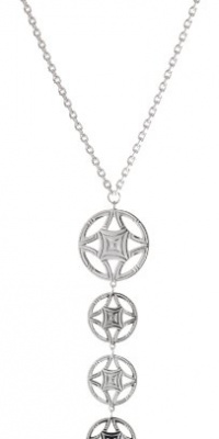 ELLE Jewelry Reflections 4Drop Kaleidoscope Pattern Necklace, 16 ELLE Jewelry Reflections 4Drop Kaleidoscope Pattern Necklace, 16