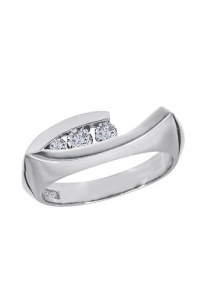 Effy Jewlery 14K White Gold Diamond Ring, .25 TCW Ring size 7