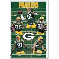 (22x34) Green Bay Packers Team Field Sports Poster Print (22x34) Green Bay Packers Team Field Sports Poster Print