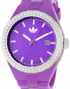 Adidas Women's ADH2104 Cambridge 3-Hand Analog Purple Glitz Watch