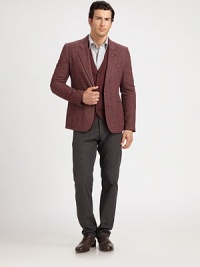 Attention to detail is evident in this impeccably tailored design of straight-fitting, washed cotton with seam detail on the rear pockets, to offer the look and feel of a well-worn favorite.Flat-front styleSide slash, back patch pocketsInseam, about 32CottonDry cleanMade in Italy Attention to detail is evident in this impeccably tailored design of straight-fitting, washed cotton with seam detail on the rear pockets, to offer the look and feel of a well-worn favorite.Flat-front styleSide slash, back patch pocketsInseam, about 32CottonDry cleanMade in Italy