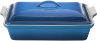 Le Creuset Heritage Stoneware 12-by-9-Inch Covered Rectangular Dish, Marseille Le Creuset Heritage Stoneware 12-by-9-Inch Covered Rectangular Dish, Marseille