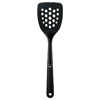 Flip grilled cheese, pancakes, eggs and more with this soft-grip nylon turner from OXO, a major kitchen utensil you can't go without. Flip grilled cheese, pancakes, eggs and more with this soft-grip nylon turner from OXO, a major kitchen utensil you can't go without.