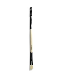 A small, dual-ended brush, ideal for maintaining eyebrow shape and blending color. Made of luxuriously soft boar hair. A small, dual-ended brush, ideal for maintaining eyebrow shape and blending color. Made of luxuriously soft boar hair.