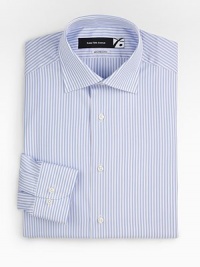 Heritage Bengal stripes crafted with a classic fit in two-ply 100's cotton. Buttonfront Spread collar Cotton; machine wash Imported Heritage Bengal stripes crafted with a classic fit in two-ply 100's cotton. Buttonfront Spread collar Cotton; machine wash Imported