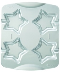 Set your sights on the stars-these cookie pops spark the imagination and treat the tastebuds! Simply pour in batter, add the stick, bake and decorate to your heart's content. The aluminum pan creates four pops at once and makes it easy to add an unexpected twist to any party or celebration. Set your sights on the stars-these cookie pops spark the imagination and treat the tastebuds! Simply pour in batter, add the stick, bake and decorate to your heart's content. The aluminum pan creates four pops at once and makes it easy to add an unexpected twist to any party or celebration.