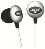 iHip NFF10200NYJ NFL New York Jets Mini Ear Buds, Green/White