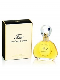 First immediately seduces you with an audacious accord of aldehydes enhanced by hyacinth. First Eau de Toilette is a Floral Aldehydic fragrance, a fresh version of the Eau de Parfum. A magnificent ornament with a brisk fluttering of scents. The ring-shaped cap symbolizes the link between the woman and her perfume. 2 oz. First immediately seduces you with an audacious accord of aldehydes enhanced by hyacinth. First Eau de Toilette is a Floral Aldehydic fragrance, a fresh version of the Eau de Parfum. A magnificent ornament with a brisk fluttering of scents. The ring-shaped cap symbolizes the link between the woman and her perfume. 2 oz.