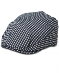 Road ready or just for every day, this checked driver's cap from American Rag is always a classic.