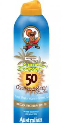 Australian Gold SPF 50+ Continuous Spray Sport, 6 Ounce Australian Gold SPF 50+ Continuous Spray Sport, 6 Ounce