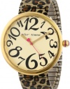 Betsey Johnson Women's BJ00039-02 Analog Leopard Expansion Band Watch