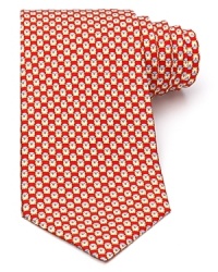 Salvatore Ferragamo's classic silk tie is a hoot, printed with watchful owls. Salvatore Ferragamo's classic silk tie is a hoot, printed with watchful owls.