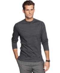 Simple and clean, this long-sleeved shirt from Calvin Klein is your best basic for summer nights. Simple and clean, this long-sleeved shirt from Calvin Klein is your best basic for summer nights.