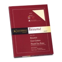 Southworth Exceptional Resume Paper, 100% Cotton, 24 lb, Ivory, 100 Count (R14ICF) Southworth Exceptional Resume Paper, 100% Cotton, 24 lb, Ivory, 100 Count (R14ICF)