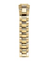This gold-plated bracelet strap with diamond accents perfectly complements a Philip Stein watch head.