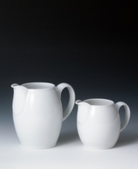 The clean, crisp lines and cool, glazed hue of this large jug from Denby's white dinnerware and dishes collection will infuse your tabletop with modern style. 0.8 liter. The clean, crisp lines and cool, glazed hue of this large jug from Denby's white dinnerware and dishes collection will infuse your tabletop with modern style. 0.8 liter.