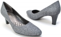 Easy Spirit Women's Quota Kitten Heels in Medium Grey Easy Spirit Women's Quota Kitten Heels in Medium Grey