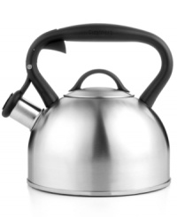 This is your cup of tea-a true classic combines gleaming stainless steel and a traditional design for an elegant and refined tea time. An ergonomic heat-resistant handle and pleasant whistle let you reign when you pour. Lifetime warranty. This is your cup of tea-a true classic combines gleaming stainless steel and a traditional design for an elegant and refined tea time. An ergonomic heat-resistant handle and pleasant whistle let you reign when you pour. Lifetime warranty.