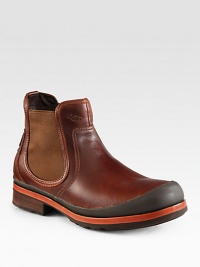 A comfortable classic design with modern appeal, constructed in smooth leather with side elastic gores and a rubber lug sole for long-lasting comfort and support.Leather upperLeather liningPadded insoleRubber soleImported A comfortable classic design with modern appeal, constructed in smooth leather with side elastic gores and a rubber lug sole for long-lasting comfort and support.Leather upperLeather liningPadded insoleRubber soleImported