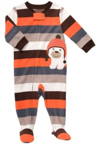 Carter's Infant Footed Fleece Sleeper - Polar Bear w Hat-12 Months Carter's Infant Footed Fleece Sleeper - Polar Bear w Hat-12 Months