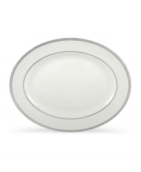 From the Lenox Classic Collection, Federal Platinum formal dinnerware and dishes add a luxurious note to your table. Made of exquisite white bone china with platinum trim, a complete selection of pieces is available. Coordinating Debut Platinum crystal stemware adds the finishing flourish. From the Lenox Classic Collection, Federal Platinum formal dinnerware and dishes add a luxurious note to your table. Made of exquisite white bone china with platinum trim, a complete selection of pieces is available. Coordinating Debut Platinum crystal stemware adds the finishing flourish.