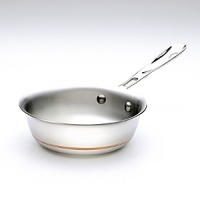 The copper core at the center of this piece guarantees maximum and even heat conductivity while the stick-resistant stainless steel cooking surface is a joy to use. The copper core at the center of this piece guarantees maximum and even heat conductivity while the stick-resistant stainless steel cooking surface is a joy to use.