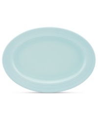 Elegance comes easy with the Fair Harbor oval platter. Durable stoneware in a cool sky hue is half glazed, half matte and totally timeless. From the kate spade new york dinnerware collection. Elegance comes easy with the Fair Harbor oval platter. Durable stoneware in a cool sky hue is half glazed, half matte and totally timeless. From the kate spade new york dinnerware collection.