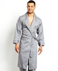 Maybe you're not at Hefner status yet but this robe from Nautica gets you close to palatial style.