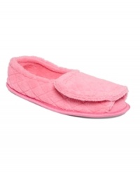 Make getting out of bed a little bit easier. Step straight into the plush, quilted chenille of these Muk Luks® slippers. Make getting out of bed a little bit easier. Step straight into the plush, quilted chenille of these Muk Luks® slippers.