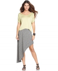 A severe asymmetrical hem adds edge to this BCBGeneration maxi skirt -- perfect for a not-so-sweet spring look! A severe asymmetrical hem adds edge to this BCBGeneration maxi skirt -- perfect for a not-so-sweet spring look!