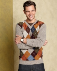 Argyle is the perfect classic pattern for fall. This sweater from Tommy Hilfiger brings timeless style to your wardrobe. Argyle is the perfect classic pattern for fall. This sweater from Tommy Hilfiger brings timeless style to your wardrobe.