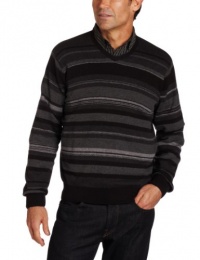 Van Heusen Men's Striped V-Neck Sweater