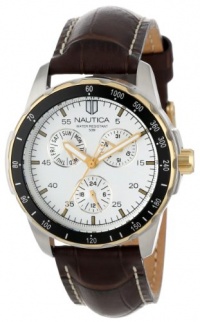 Nautica Men's N11502G Windseeker Multifunction Silver Dial Watch Nautica Men's N11502G Windseeker Multifunction Silver Dial Watch