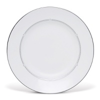 Sloane Square features a chic and simple tailored band, with details of platinum dots, which create a clean and sophisticated look. The accent plate features a wide band of gray mica with true geometric flare in the quadrant design around the border of the plate. Made in England. Sloane Square features a chic and simple tailored band, with details of platinum dots, which create a clean and sophisticated look. The accent plate features a wide band of gray mica with true geometric flare in the quadrant design around the border of the plate. Made in England.