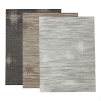 This contemporary Chilewich placemat cleans easily with soap, water and a damp cloth or a sponge. Air dry. This contemporary Chilewich placemat cleans easily with soap, water and a damp cloth or a sponge. Air dry.