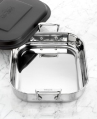 Every seasoned chef loves to share and now you have the wares to do it in style & with ease! Every family's essential for preparing lasagna and hearty casseroles, this kitchen favorite features an 18/10 stainless steel interior and polished stainless exterior. The dishwasher-safe construction and durable lid makes this a shoe-in for delivering meals to neighbors, contributing to potlucks and more. Lifetime warranty. Every seasoned chef loves to share and now you have the wares to do it in style & with ease! Every family's essential for preparing lasagna and hearty casseroles, this kitchen favorite features an 18/10 stainless steel interior and polished stainless exterior. The dishwasher-safe construction and durable lid makes this a shoe-in for delivering meals to neighbors, contributing to potlucks and more. Lifetime warranty.