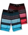 Catch a wave in rad beach style. These swim shorts from Hurley are your summer style staple.