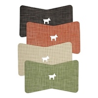 Protect your floors from pet food spills with these durable, whimsically shaped mats, perfect for under food bowls. Protect your floors from pet food spills with these durable, whimsically shaped mats, perfect for under food bowls.
